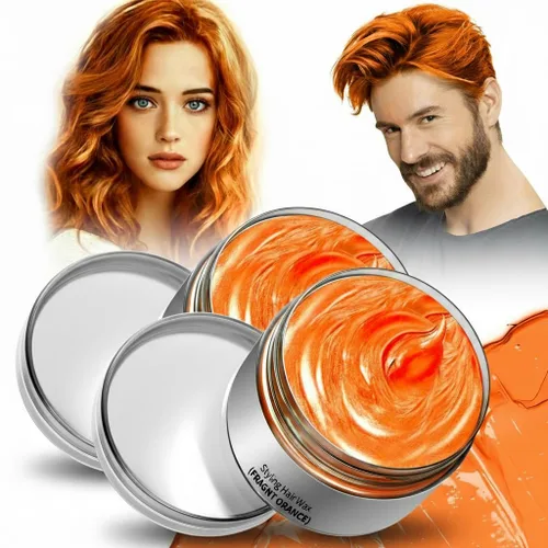 Miniatura 20 de Tinte temporal naranja para el cabello, cera temporal de color del cabello, tinte natural lavable para el cabello para mujeres y hombres, fiesta