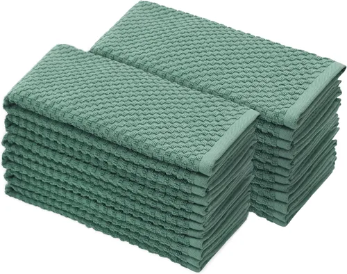 Miniatura 23 de Paquete de 4 toallas para cocina Euro-Cafe Cotton Craft, blancas, 100 % de algodón puro, Algodón, Blanco, paquete de de 12