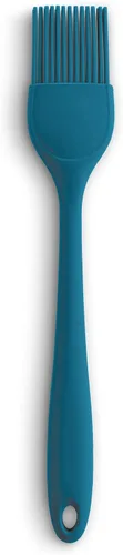 Miniatura 15 de Mrs. Anderson's Baking Espátula delgada de silicona, flexible y antiadherente, diseño de una sola pieza, rojo, para mezclar, plegar, raspar, hornear