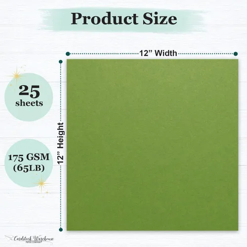 Miniatura 2 de Gumdrop - Papel de cartulina verde, 12 x 12 pulgadas, 65 libras, cubierta premium, 25 hojas de Cardstock Warehouse Gumdrop Verde