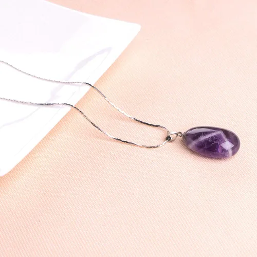 Miniatura 4 de iSTONE - Collar de plata de ley 925 con dije de lapislázuli para mujer, piedra preciosa natal con cadena de plata de 18 pulgadas