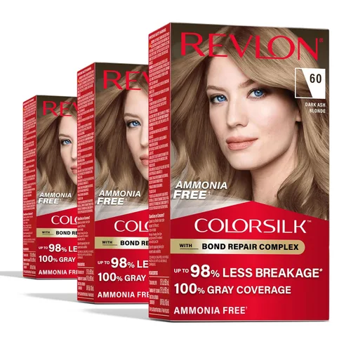 Miniatura 13 de Revlon ColorSilk with Bond Repair Complex, color permanente para el cabello rubio, cobertura 100 % de las canas, tinte para el cabello sin amoníaco