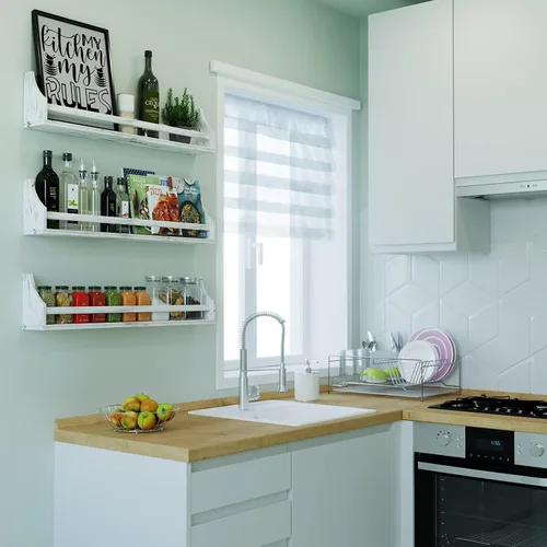 Miniatura 6 de Angel - Estantes flotantes de 30 pulgadas para decoración de pared, estante de almacenamiento de juguetes y estantes de libros para guardería