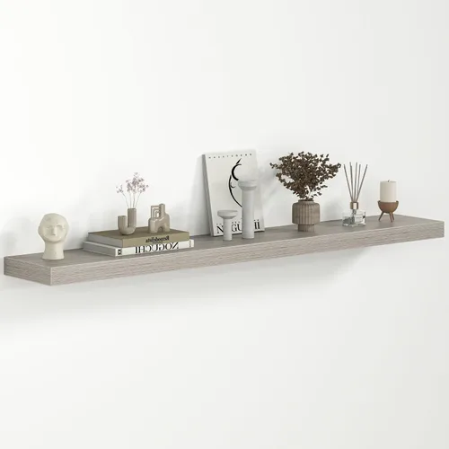Miniatura 26 de Fun Memories Estantes flotantes – Estante de pared de 9.3 pulgadas de profundidad para decoración y almacenamiento – Estantería de exhibición