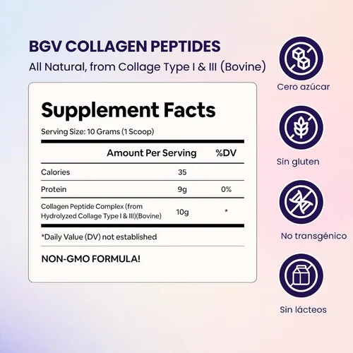 Miniatura 4 de Black Girl Vitamins Péptidos de colágeno en polvo - Colágeno para la piel, el cabello y las uñas - Polvo de colágeno hidrolizado sin sabor, libre