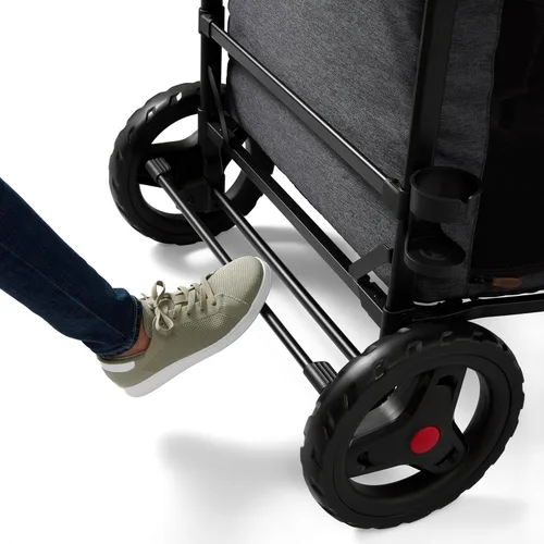Miniatura 23 de Radio Flyer Voya XT Cochecito Vagón para Bebé – Carrito Rodante de Juego al Aire Libre y Carrito de Playa con Ruedas, Vagón Cochecito Cuádruple