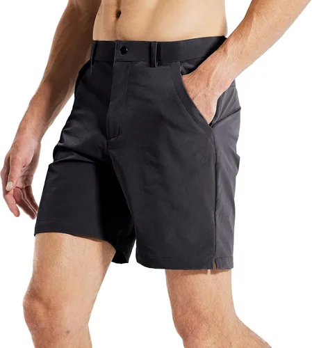 Miniatura 4 de Haimont Pantalones cortos de senderismo para hombre, entrepierna de 7 pulgadas, de secado rápido, ligeros, para trabajo al aire libre, pantalones