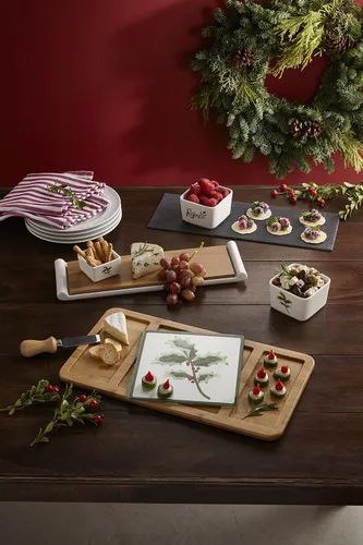 Miniatura 2 de Celebrations by Precious Moments 171514 - Tabla de queso de bambú