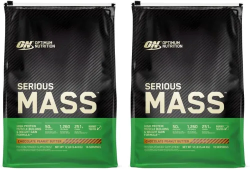 Miniatura 21 de Optimum Nutrition Serious Mass Weight Gainer Proteína en polvo, vitamina C y zinc para apoyo inmunológico, vainilla, 12 libras