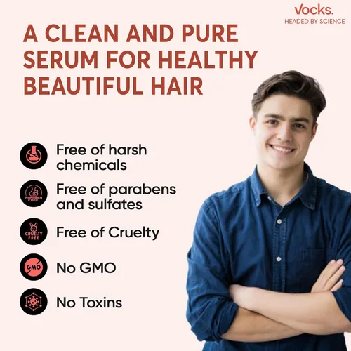 Miniatura 6 de Vocks Suero para el crecimiento del cabello para mujeres y hombres – Tratamiento antiadelgazamiento y pérdida de cabello – Tratamiento