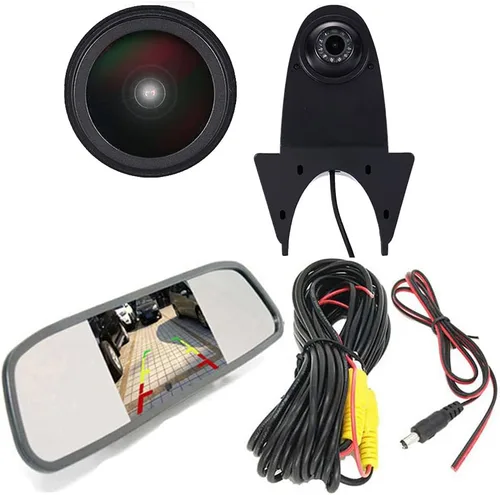 Miniatura 9 de 1280x720 píxeles 1000 líneas de TV tercera luz de freno cámara de marcha atrás lámpara de freno estacionamiento para Benz Sprinter vito Viano