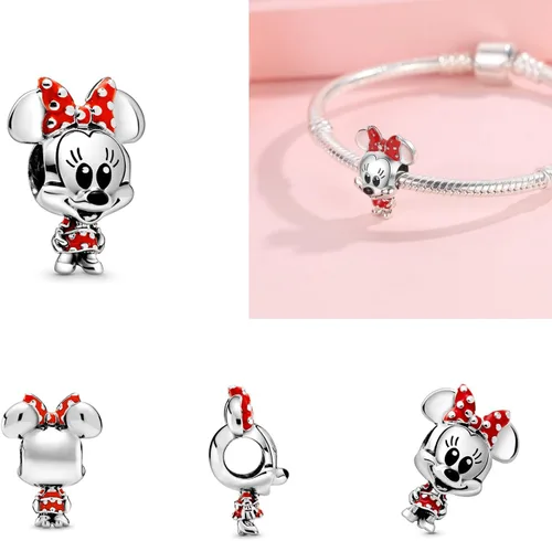 Miniatura 4 de Oomibo 925 Sterling Silver Charms for Bracelets Beads Pendant birthday Day Gifts for Women 3pcsset