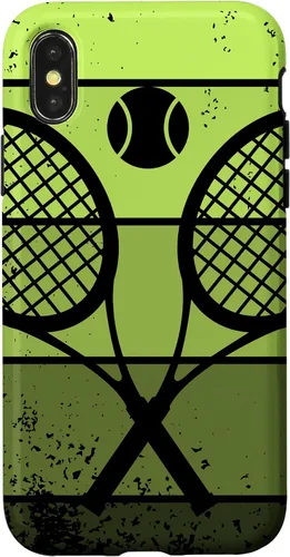 Miniatura 5 de Raqueta de jugador de tenis para iPhone 13 con cancha de pelota de tenis Vintage Retro Case