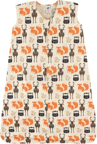 Hudson Baby Saco de dormir unisex BabyCotton sin mangas, saco de dormir, manta Bosque