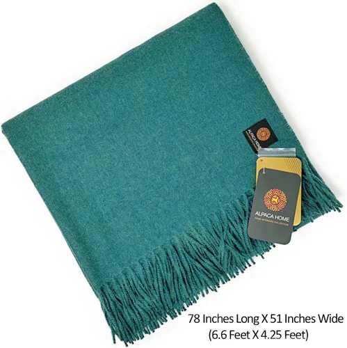 Miniatura 3 de Alpaca Home Manta Cityscape 100% pura lana de alpaca bebé 6.6 pies de largo x 4.25 pies de ancho Ropa de cama hipoalergénica, suave y Dublín