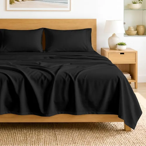 Miniatura 11 de SGI bedding Sábanas de Algodón Egipcio 100% Tamaño Full XL – Juego de Sábanas de 600 Hilos, Suaves, Frescas, Bolsillo Profundo de 16", Ropa de Cama