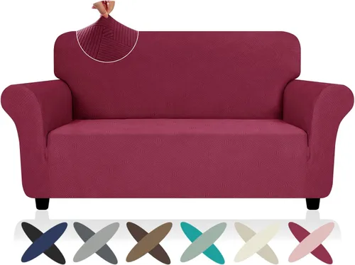 Miniatura 78 de ZNSAYOTX Funda súper elástica para silla (30"-47"), nuevas fundas de silla a rayas para sala de estar, aptas para perros y mascotas, protector