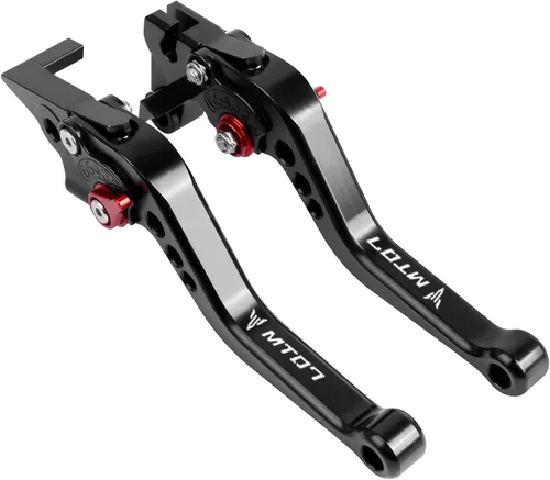 Miniatura 12 de Para Yamaha MT-07 FZ-07 FZ07 MT07 FZ 07 2014 2023 motocicleta ajustable plegable extensible embrague palancas de freno de embrague (color : 1)