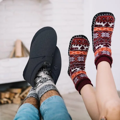 Miniatura 8 de Pantuflas térmicas para hombres y mujeres: desgaste recargable para pies con 3 ajustes de temperatura que mantiene los pies calientes hasta 11 horas