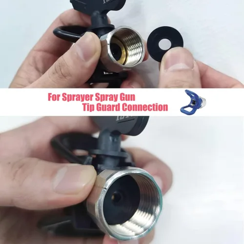 Miniatura 3 de 30 juntas de silicona para guía de rociador de pintura sin aire, accesorio y extensión de punta, para evitar fugas de pintura y agua