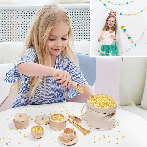 Miniatura 3 de Juguetes de Contenedor Sensorial para Niños Pequeños - Plato y Pinzas de Juego de Simulación Montessori y Waldorf - Juguetes de Aprendizaje