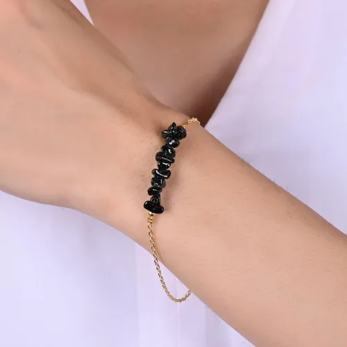 Miniatura 8 de Gempires Natural Chips Bar Bracelet, Energy Healing Crystals, Birthday, Gift for Her, Gemstone Jewelry 8 inch