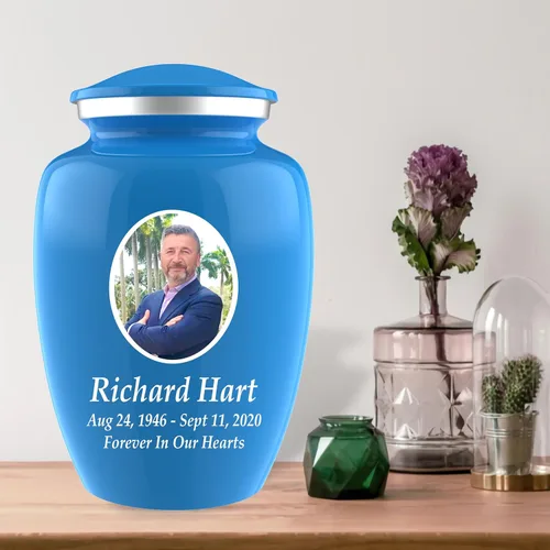Miniatura 5 de Urnas de cremación con fotos personalizadas para cenizas adultas, hombres y mujeres, Urnas funerarias personalizadas de 200 libras para cenizas