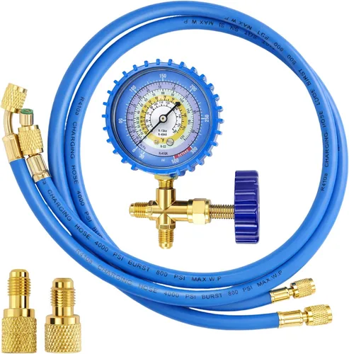 Kit de recarga R410a AC, manguera de carga de AC, manguera de colector R134a R22 R404a R410a para carga de refrigeración de aire acondicionado y