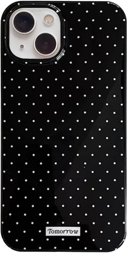 Miniatura 31 de inewateri Funda compatible con iPhone 11 con bonito diseño estético de lunares a la moda, fundas simples para TPU suave, funda de protección Negro