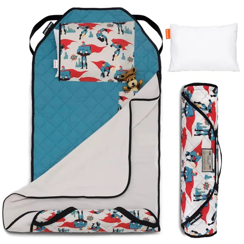 Miniatura 17 de Urban Infant Tot Cot Tapete de Siesta para Niños - Tapete de Siesta para Niños Pequeños Guardería Preescolar Cubierta de Ropa de Cama con Manta