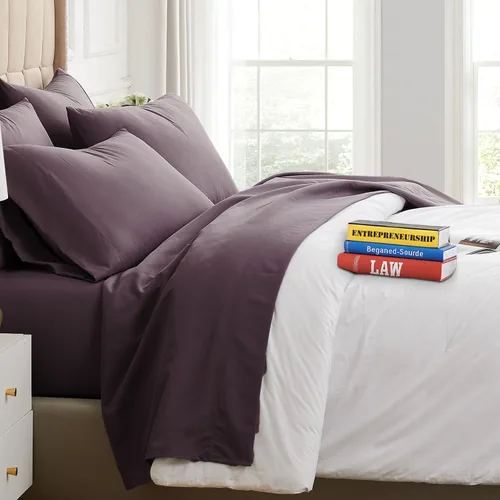 Miniatura 61 de Southshore Fine Living, Inc. Juego de sábanas de 6 piezas tamaño King, sábanas de bolsillo extra profundo de 21 pulgadas King, sábana encimera