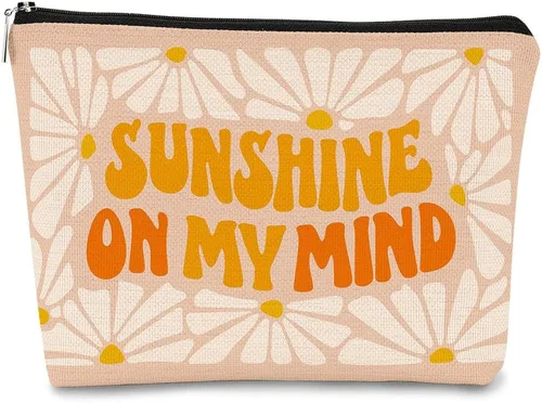Miniatura 11 de Bolsa de maquillaje You are My Sunshine Gifts – Regalo inspirador para mujeres, hija, profesora o ocasión de agradecimiento, Sunshine 1