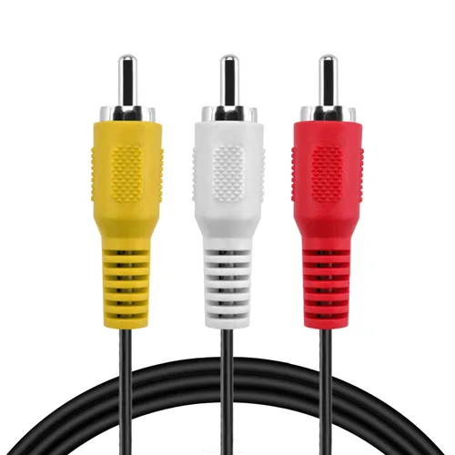 Miniatura 6 de Cable TNP 3 RCA AV – Cable de audio y video de 10 pies con conector macho a macho – Cable de video compuesto de doble blindaje rojo, blanco