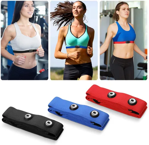 Miniatura 6 de COOSPO Correa de repuesto para monitor de frecuencia cardíaca, correa suave compatible con Wahoo Tickr/Polar H7/Garmin HRM-Dual/moofit/XOSS/Power
