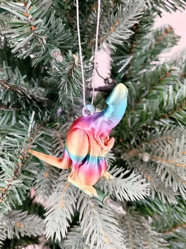 Miniatura 2 de Kangaroo-Cock Penis Bachelorette Party Gift Funny Prank 3D Printed (3" Dick-Oration Ornament)