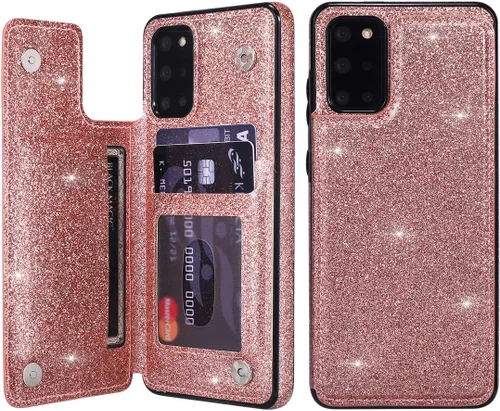 Miniatura 9 de UEEBAI Funda para Samsung Galaxy S20, Funda de cuero PU Premium Funda de cuero geométrico con patrón de mármol trasero [dos cierre magnético]