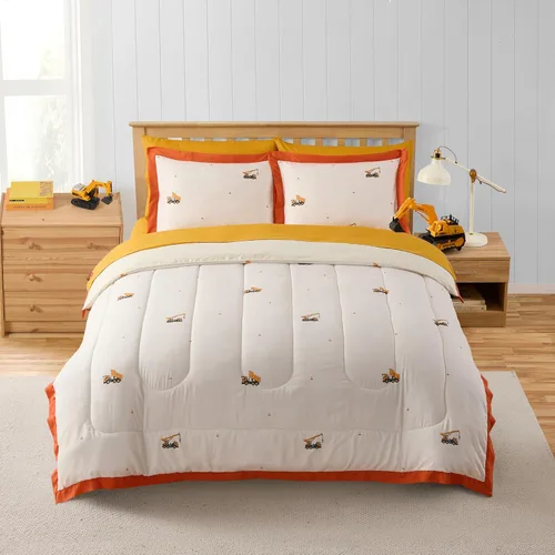 Miniatura 48 de Juego de ropa de cama para niños en una bolsa para niños y niñas, juego de sábanas impresas y edredón, individual, Waterbury Marble Mármol Waterbury