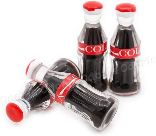 Miniatura 2 de Odoria 1/12 Botellas de soda de coque en miniatura Accesorios de decoración de casa de muñecas