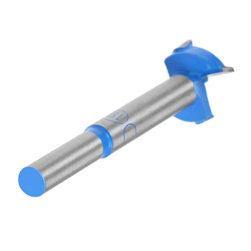 Miniatura 18 de Taladro de posicionamiento de la broca de perforación de 0.591 in Forstner Brocas de carburo de tungsteno Agujero de madera Sierra Bisagra Broca