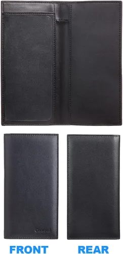 Miniatura 4 de CASMONAL Vegan Leather Checkbook Cover For Men & Women Checkbook Holder Wallet RFID Blocking
