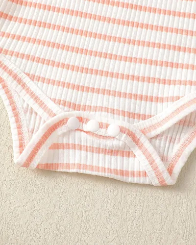 Miniatura 90 de Renotemy Conjunto de ropa para bebé recién nacida, mameluco con volantes, pantalones florales, lindo conjunto de ropa para bebé niña