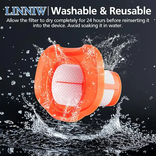 Miniatura 3 de Filtro HHVKF10 compatible con Black y Decker - Filtro de vacío de mano, lavable, apto para modelos HHVK HHVK320J HHVK320J10 HHVK320JZ01 HHVK515J