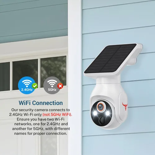Miniatura 7 de Cámara de seguridad de 1080p inalámbrica con panel solar, detección humana AI, audio de 2 vías, visión nocturna a color, solo WiFi de 2.4G