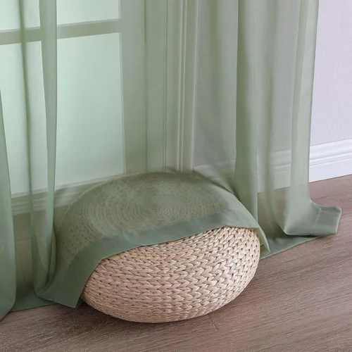 Miniatura 52 de OVZME Cortinas traslúcidas, ligeras, suaves, para estudio, sala de estar y dormitorio, juego de 2 paneles, 42 pulgadas de ancho x 84 pulgadas