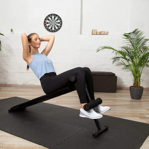 Miniatura 3 de Febyyer Tapete de espuma suave entrelazado – Juego de 20 azulejos protectores de suelo de gimnasio, alfombrillas de ejercicio EVA rompecabezas