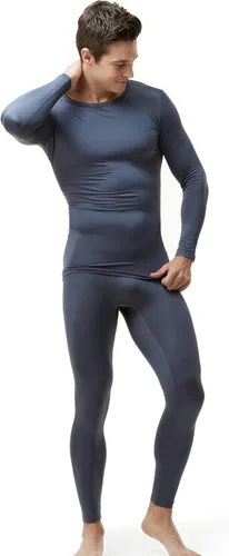 Miniatura 9 de TSLA Conjunto de ropa interior térmica para hombre, pantalones largos con forro polar suave, capa base cálida de invierno, parte superior e inferior