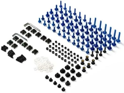 Miniatura 2 de Kits de tornillos de carenado de motocicleta para Suzuki GSXR600 GSXR750 GSX-R750 K1 K4 K6 2000 2001 2002 2003 2004 2005 2006 2007 sujetadores Azul