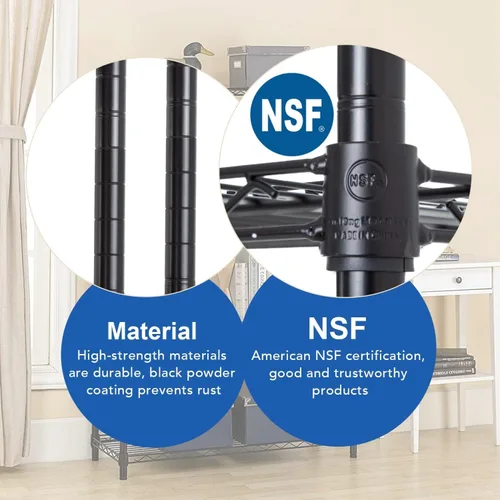 Miniatura 4 de Meet perfect Estantería de metal de 3 niveles, 30.2 pulgadas de alto x 13.2 pulgadas de ancho x 23 pulgadas de profundidad, organizador