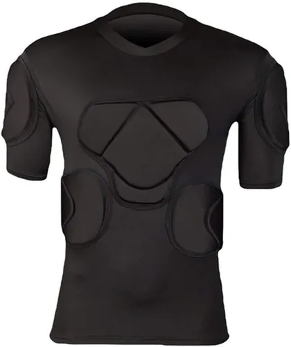 Miniatura 14 de Camiseta de portero para hombre acolchada, equipo de protección de fútbol americano para hombre, traje de entrenamiento, protector de costillas