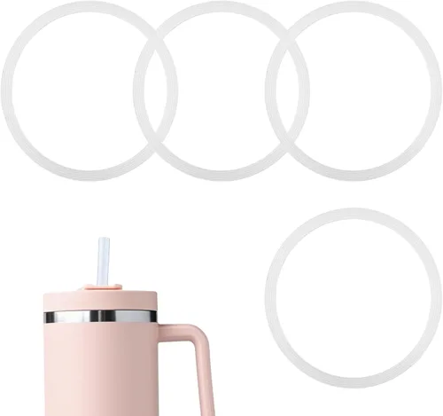 4 juntas de tapa para vasos Stanley Adventure Quencher H2.0 Flowstate de 40 onzas, sin BPA, sellos de tapa de silicona a prueba de fugas